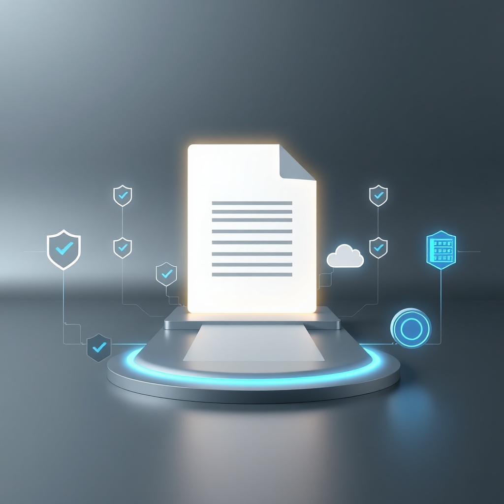 Représentation conceptuelle du cadre légal de la facturation électronique, mettant en avant les plateformes de dématérialisation agréées, la traçabilité des flux et les mécanismes anti-fraude pour les entreprises.